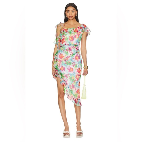 NWT Amanda Uprichard Donatella Dress on Kiawah. Size Medium. - Picture 1 of 7